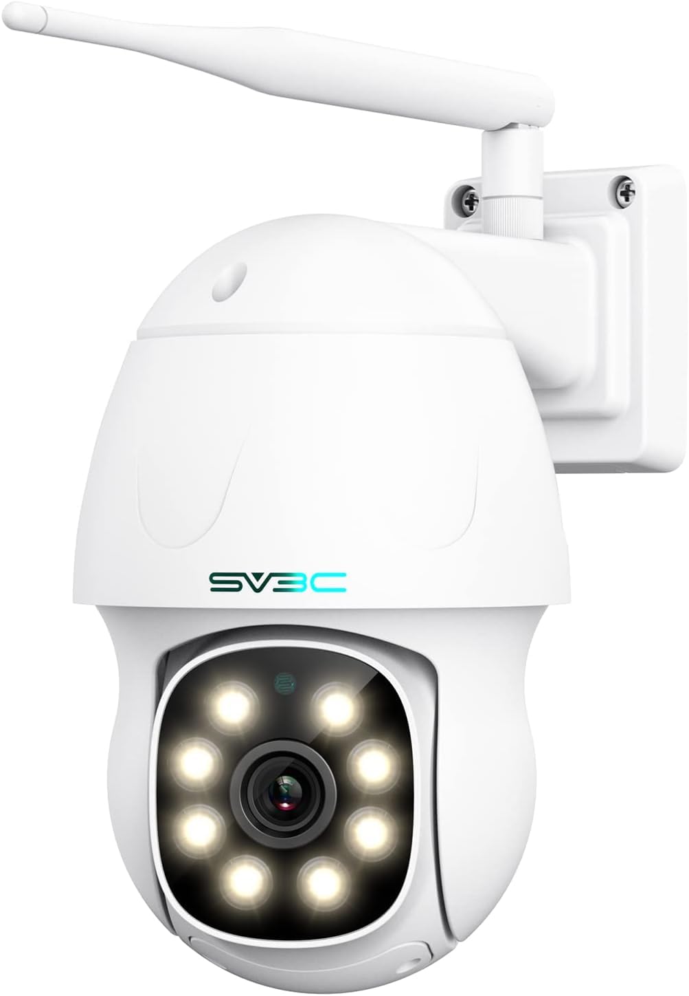 Sv3C 4K Security Ip Camera Outdoor, 8Mp Ptz Pan Tilt Dual Band 2.4G 5G Wifi Cameras With Auto Track, Floodlight Color Night Visi