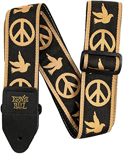 Ernie Ball Jacquard Guitar Strap, Peace Love Dove (P04613)
