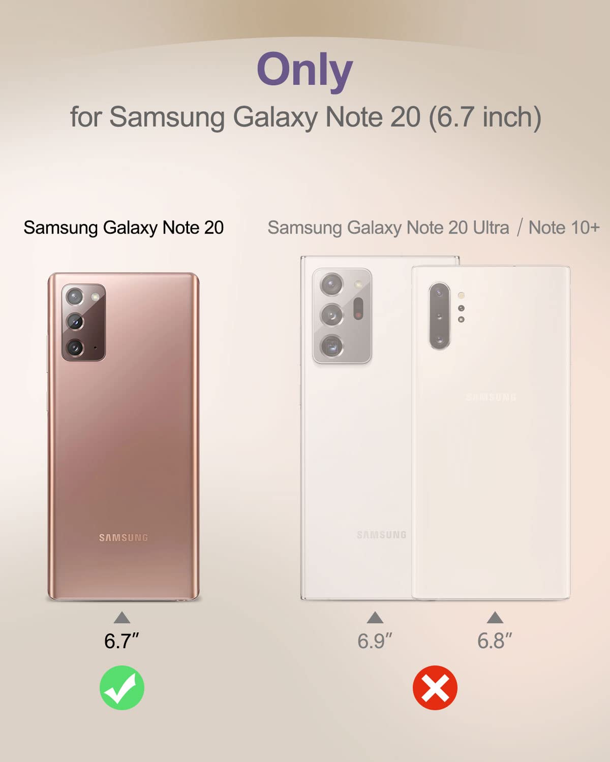 Suritch Clear Case For Galaxy Note 20 5G,[Built In Screen Protector] Full Body Protection Hard Shell+Soft Tpu Bumper Shockproof