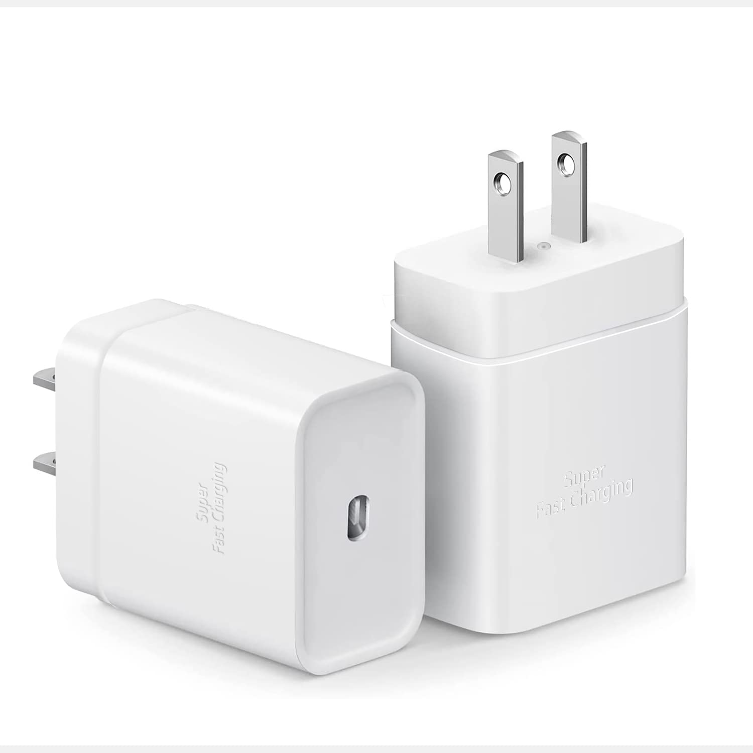 25W USB-C Power Adapter Charger - 2 Pack Type C Fast Charger Compatible for ipad Pro Air Mini, Compatible for iPhone 13 Pro Max/