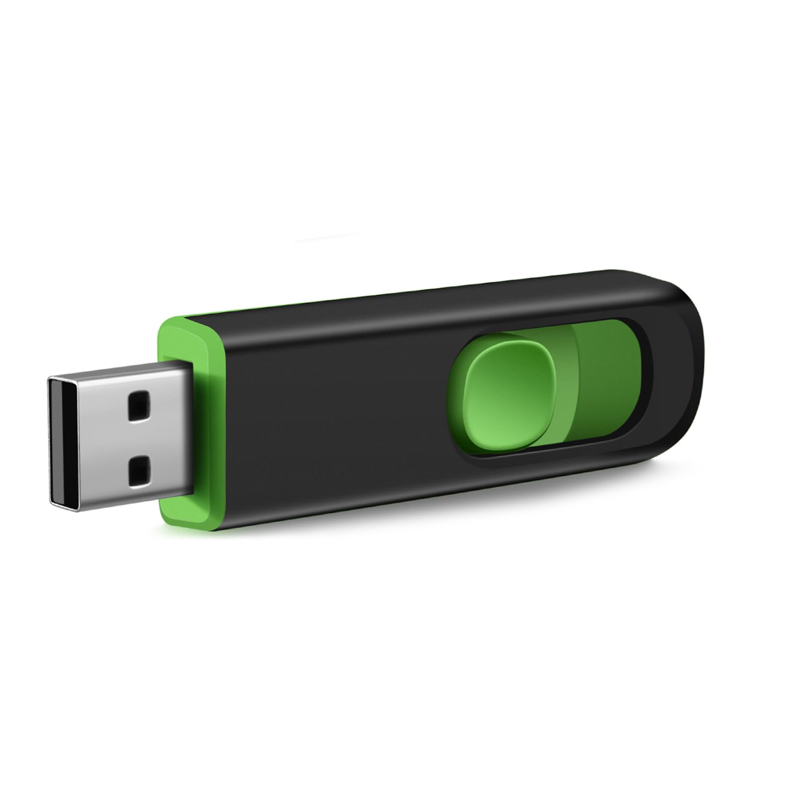 Makactua 32Gb Usb Flash Drive, Usb 2.0 Memory Stick Thumb Drive Pen Drives Jump Drive For Data Storage Black/Green
