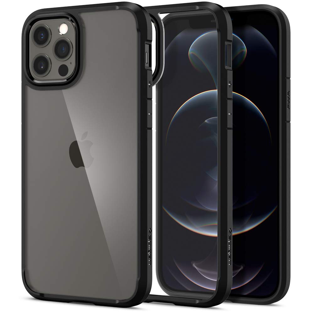 Spigen Ultra Hybrid Designed For Iphone 12 Case (2020)  Designed For Iphone 12 Pro Case (2020)   Matte Black