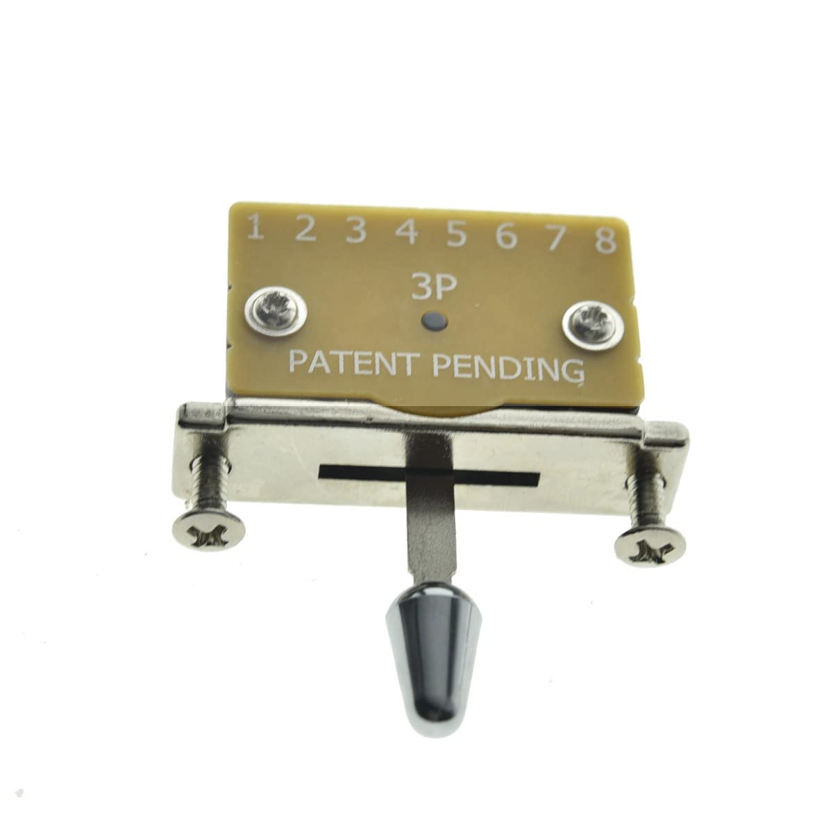 Kaish Heavy Duty 3 Way Guitar Pickup Lever Switch Pickup Selector Switch For Strat Tele With Plastic Chrome Tip