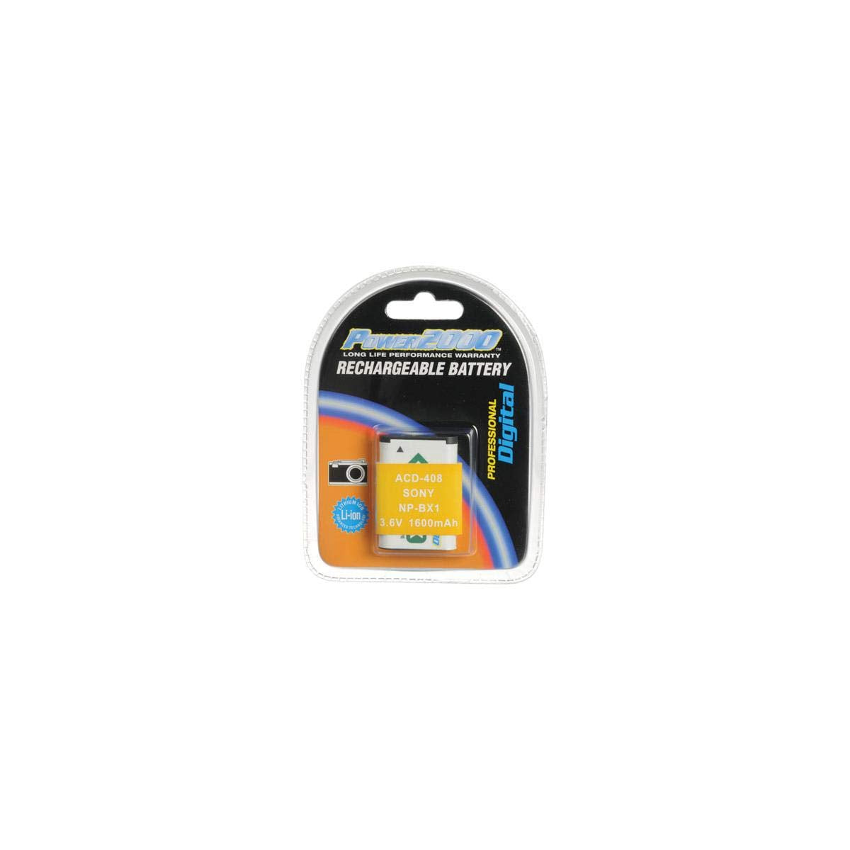 Power2000 Acd 408 Rechargeable Battery For Sony Np Bx1