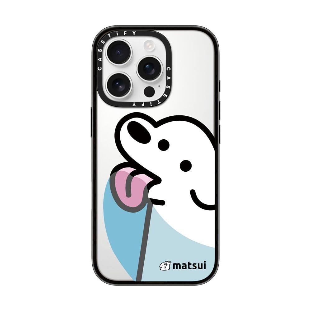 Casetify Compact Case For Iphone 16 Pro [Lightweight / 4 Ft. 2X Military Grade Drop Protection/Slim]   Lick   Clear Black