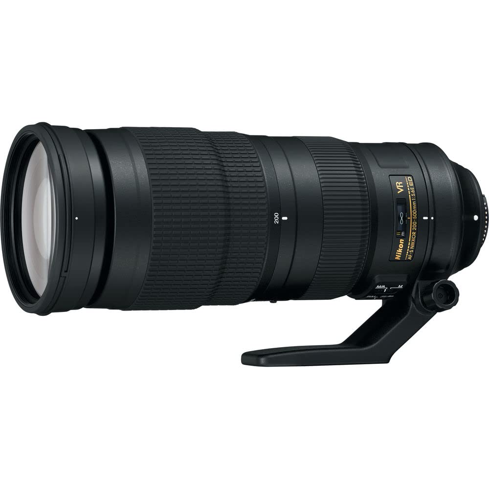 Nikon - Af-S Nikkor 200-500Mm F/5.6E Ed Vr Super Telephoto Zoom Lens (20058) + Filter Kit + Cap Keeper + Cleaning Kit
