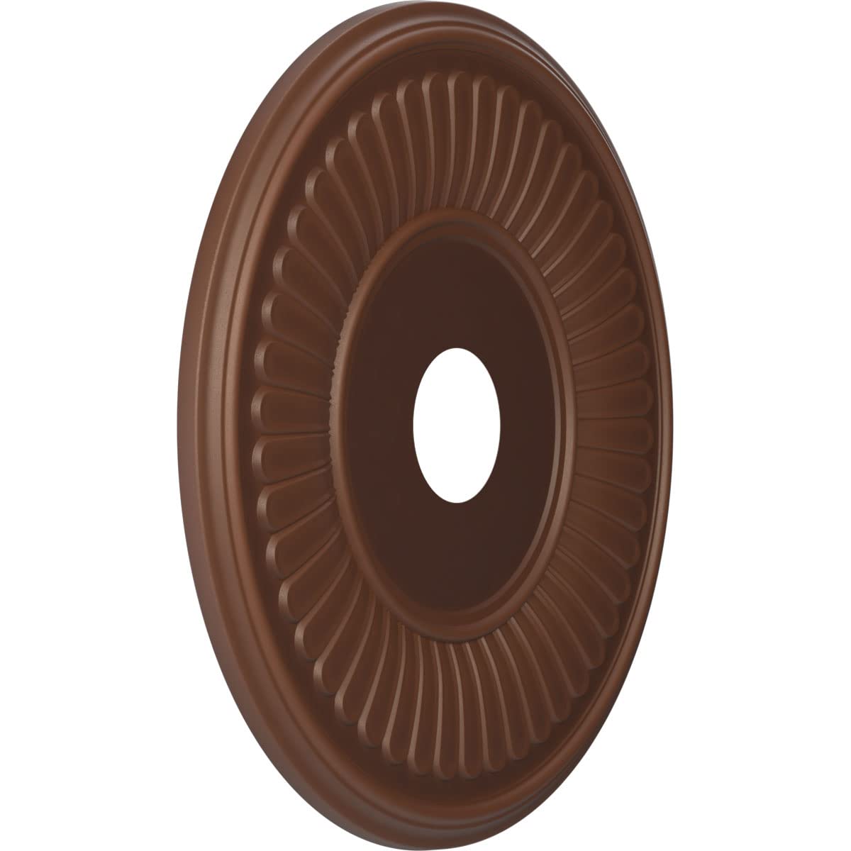 Ekena Millwork Cmp19Bedru Berkshire Thermoformed Pvc Ceiling Medallion (Fits Canopies Up To 8 3/8), 19Od X 3 1/2Id X 1P, Univers