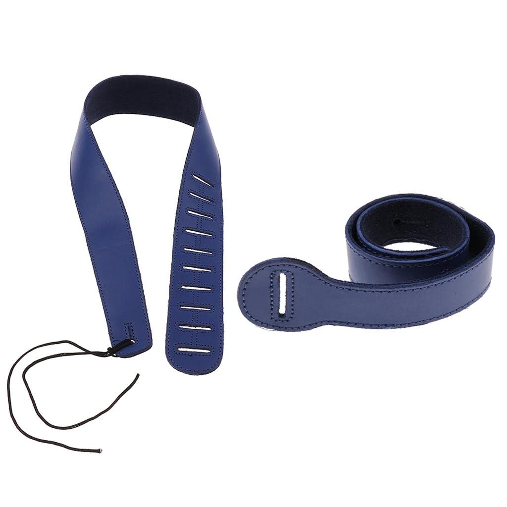 LICHTS Adjustable Sponge Strap for Acoustic/Electric Guitar/Bass Accessory Blue