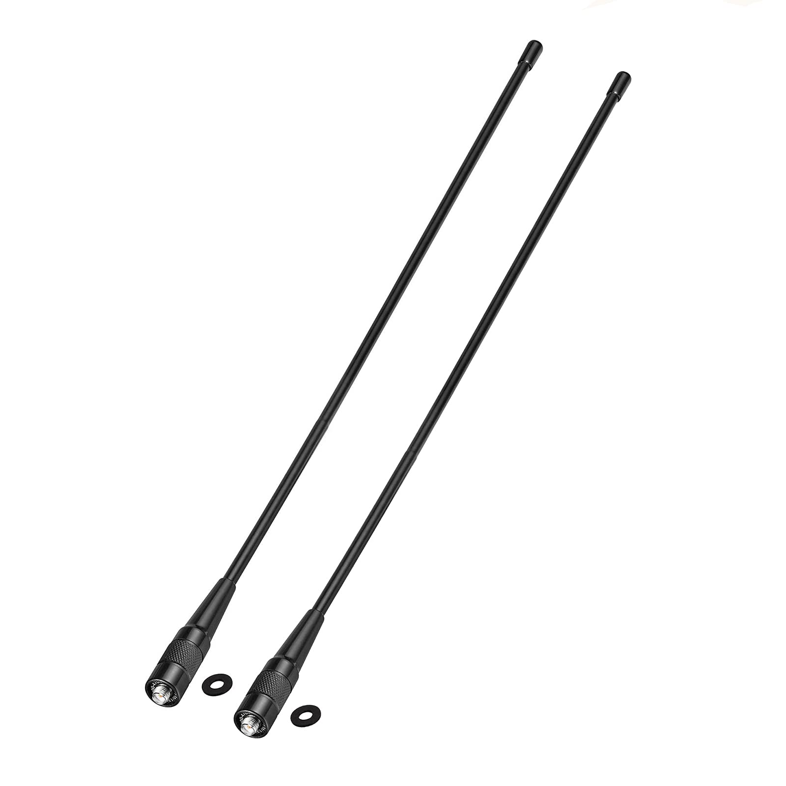 Bingfu Dual Band Vhf Uhf 136 174Mhz 400 470Mhz Ham Radio Antenna 2 Pack Walkie Talkie Flexible Whip Antenna Sma Female For Kenwo