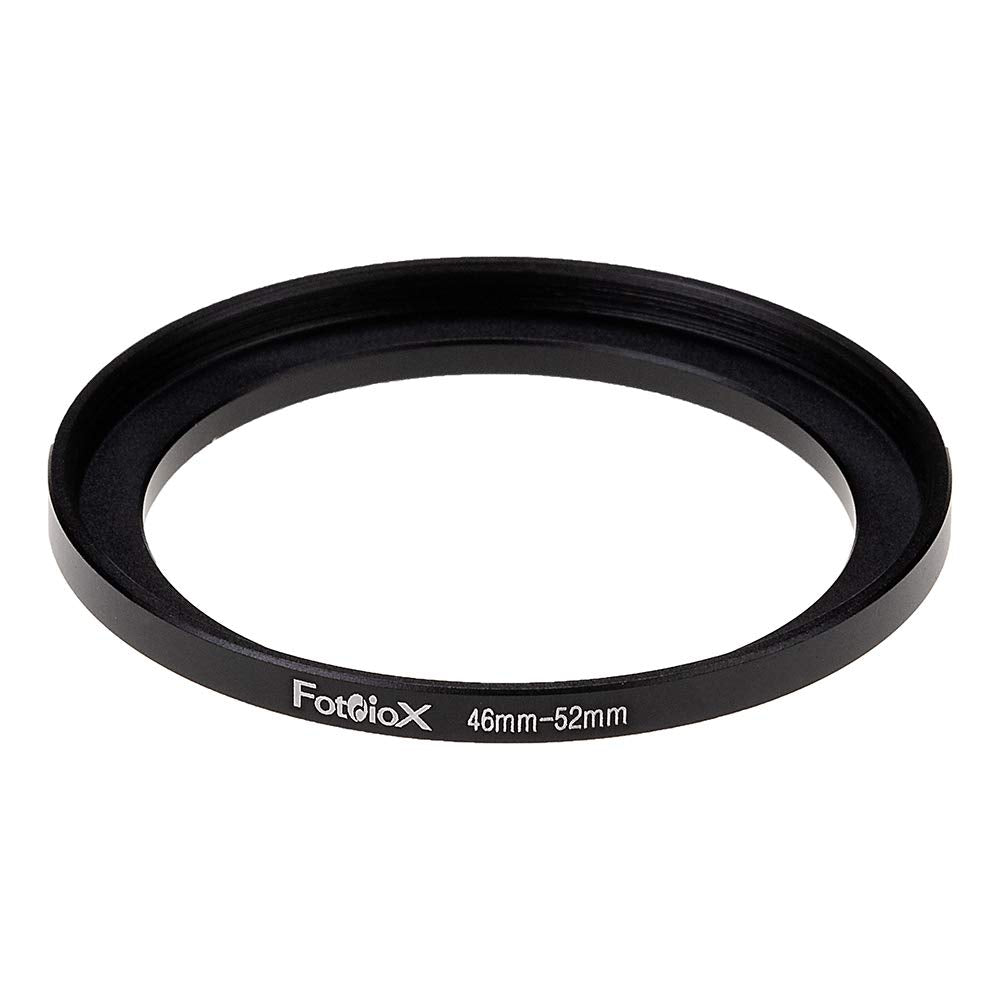Fotodiox Metal Step Up Ring, Anodized Black Metal 46mm-52mm, 46-52 mm