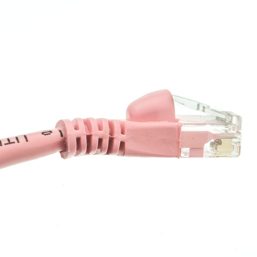 Cablewholesale Cat6 Ethernet Cable, 24Awg, Rj45 Gold Plate Connector, 4 Pair Stranded Copper, Snagless Boot Unshielded Twisted P