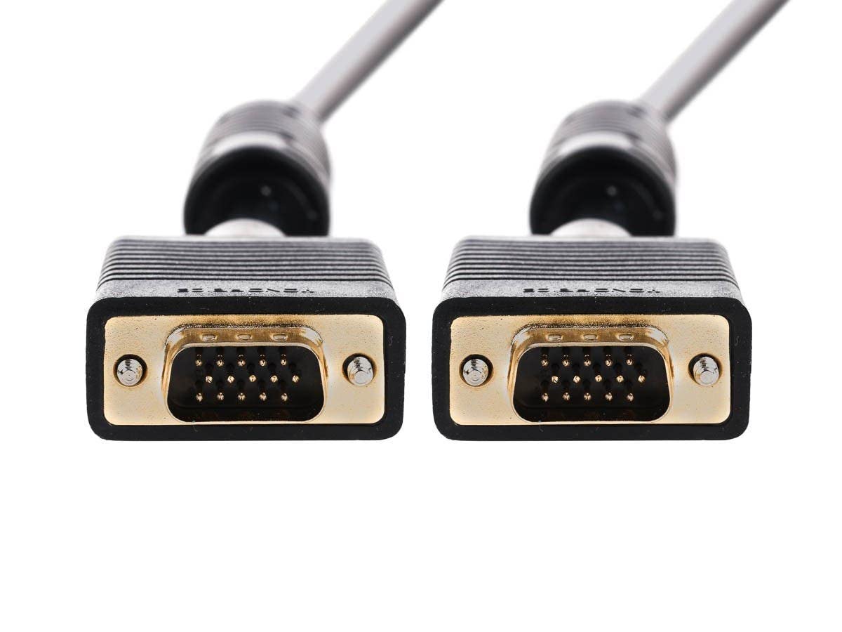 Monoprice 6Ft Svga Super Vga M/M Monitor Cable W/ Ferrites (Gold Plated)