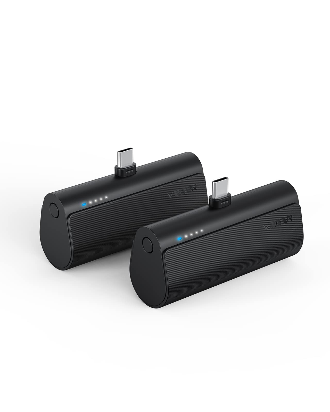VEGER 2 Packs of Small USB C Portable Chargers, 5000mAh Power Bank Fast Charge Travel Essentials Battery Pack Compatible for iPh