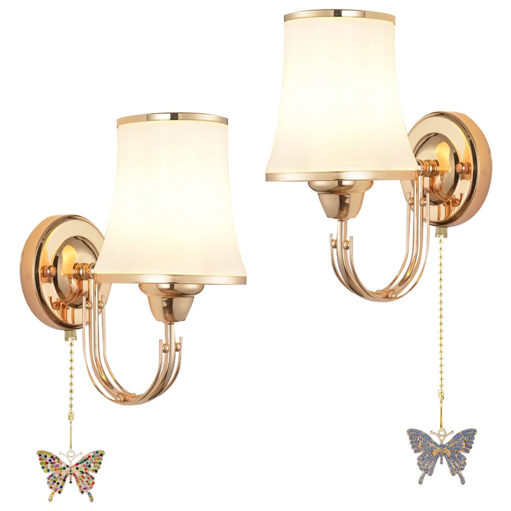 Wayilea Ceiling Fan Extension Chain, Decorative Crystal Rhinestone Butterfly Ornaments Pendant, Light Lamp Chain Pull Extender S