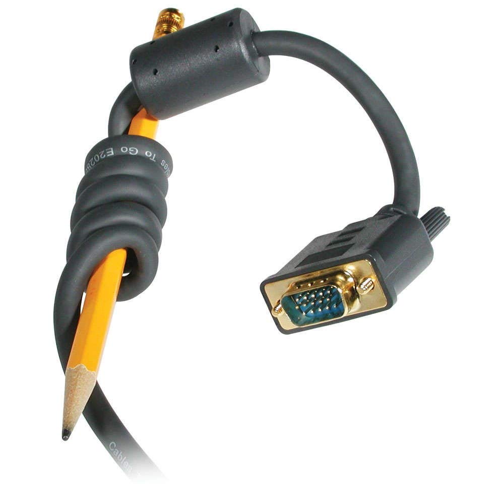 C2G 28249 Vga Cable   Flexima Vga Monitor Cable M/M, In Wall Cl3 Rated, Black (100 Feet, 30.48 Meters)