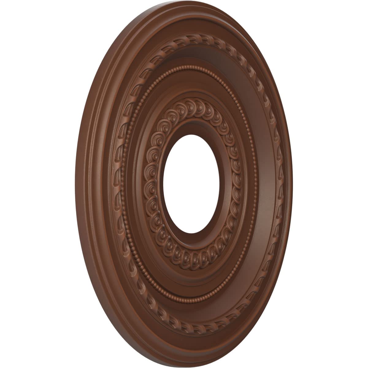 Ekena Millwork Cmp13Codru Cole Thermoformed Pvc Ceiling Medallion (Fits Canopies Up To 4 1/4''), 13''Od X 3 1/2''Id X 3/4''P, Un