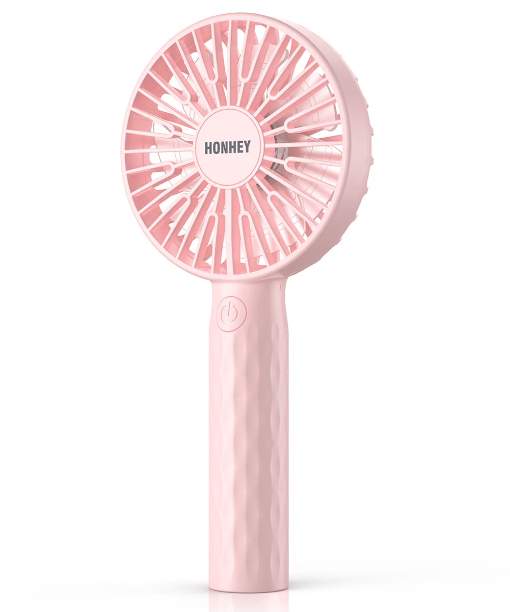 Honhey Handheld Fan, Super Mini Portable Eyelash Fan With Rechargeable Battery Operated And 3 Adjustable Speed, Personal Hand He