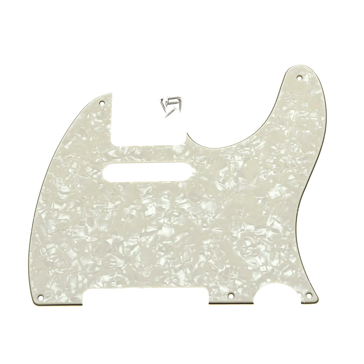 Kaish American Vintage 5 Hole Tele Pickguard Tl Guitar Pick Guard Scratch Plate For Tele/Telecaster Aged Pearl