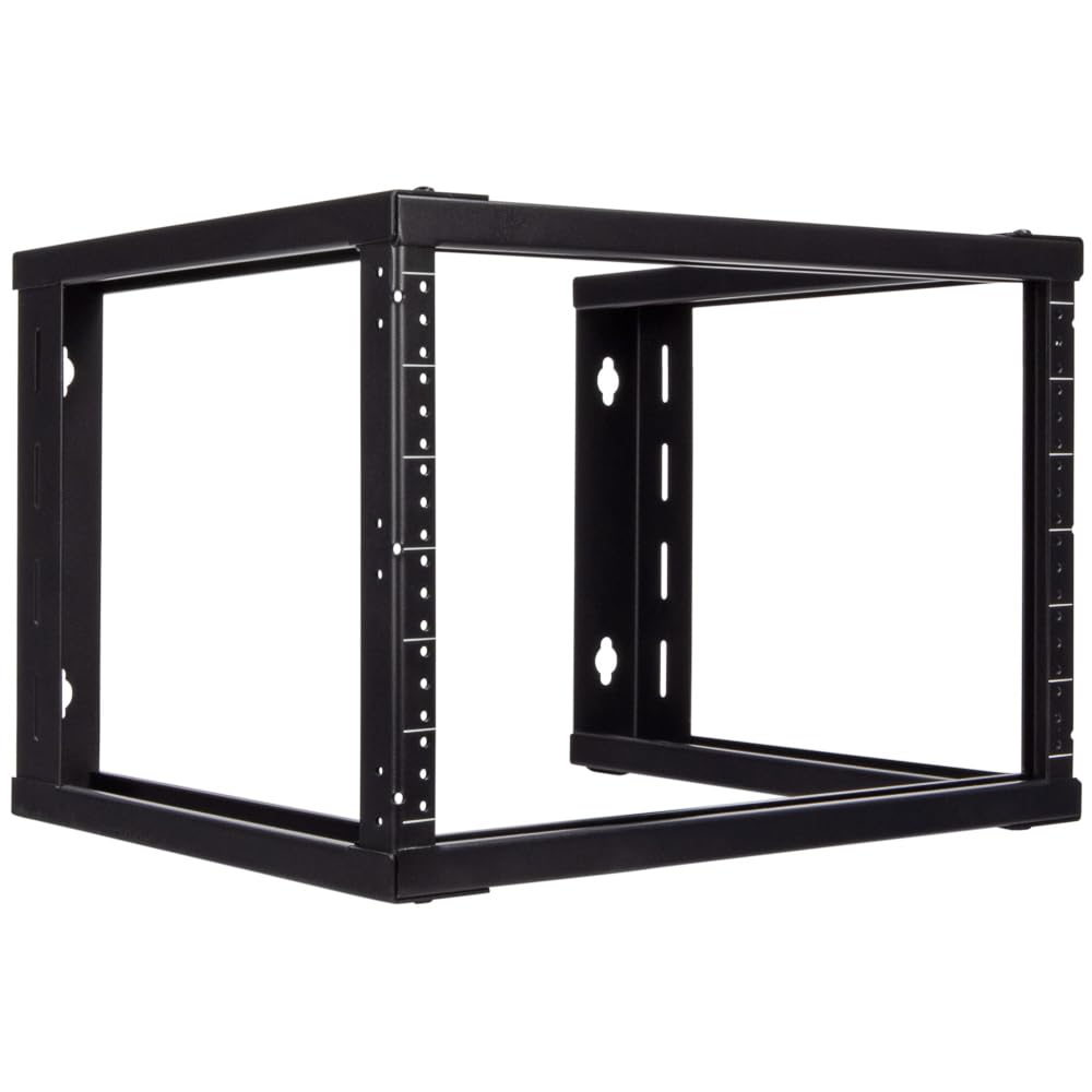 Navepoint 6U Wall Mount Rack   6U Server Rack For 19 Inch It Equipment Open Frame Rack   6U Network Rack For Av & Server Equipme