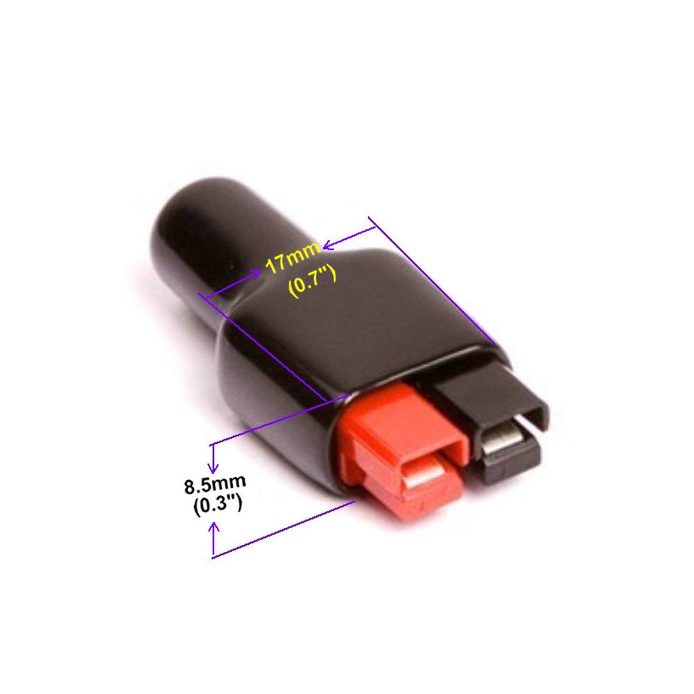 Treedix 20Pcs Flame Retardant Cover Rubber Sleeve Compatible With 2 Position Anderson Powerpole Connectors