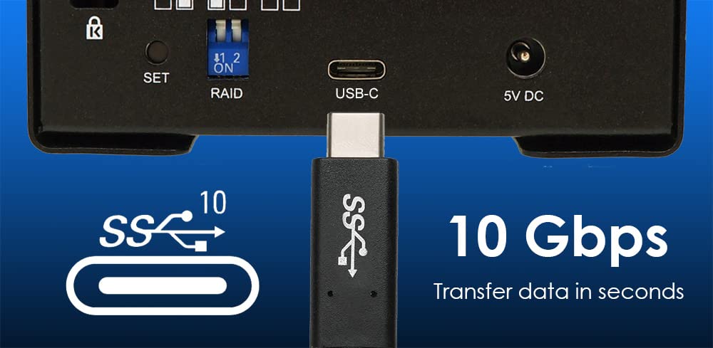 Blackjet Vx 2Ssd Usb 3.2 Gen 2 10Gbps Usb Type C Dual Ssd Dock Raid 0 Raid 1 Jbod