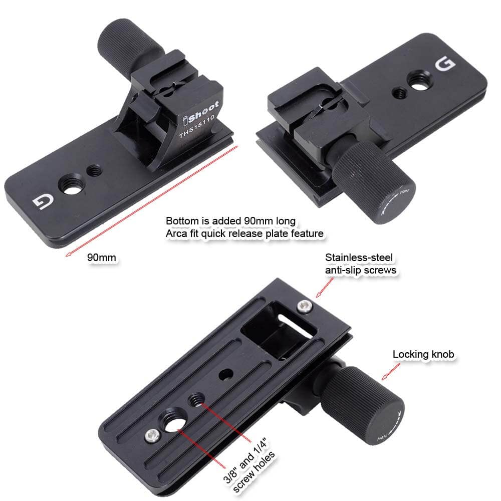 Ishoot Lens Collar Foot Tripod Mount Ring Base Compatible With Sony Fe 100 400Mm F/4.5 5.6 Gm Oss, 70 200Mm F/2.8 Gm Oss & Ii, E