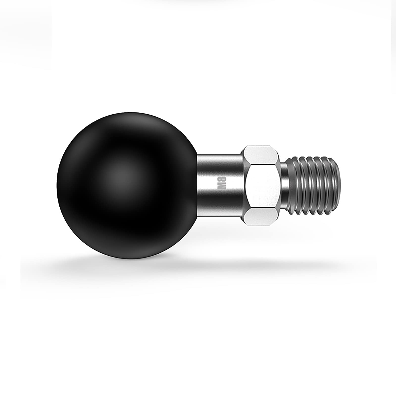 Ihytoon 1 Inch Ball Mount Adapter Threaded Post M8X1.25Mm Compatible With Ram Mounts For Action Camera Tripod Ball Adapter Bike