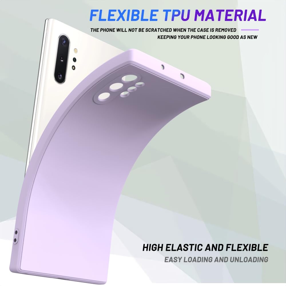 Wogroo For Samsung Galaxy Note 10 Plus Case Purple, Scratch Resistant With Soft Touch, Slim Thin Phone Cover For Samsung Galaxy