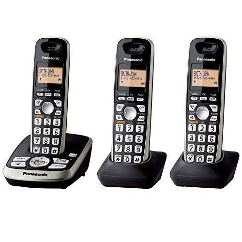 Panasonic Kx Tg4223B Expandable Digital Cordless Answering System With 3 Handsets
