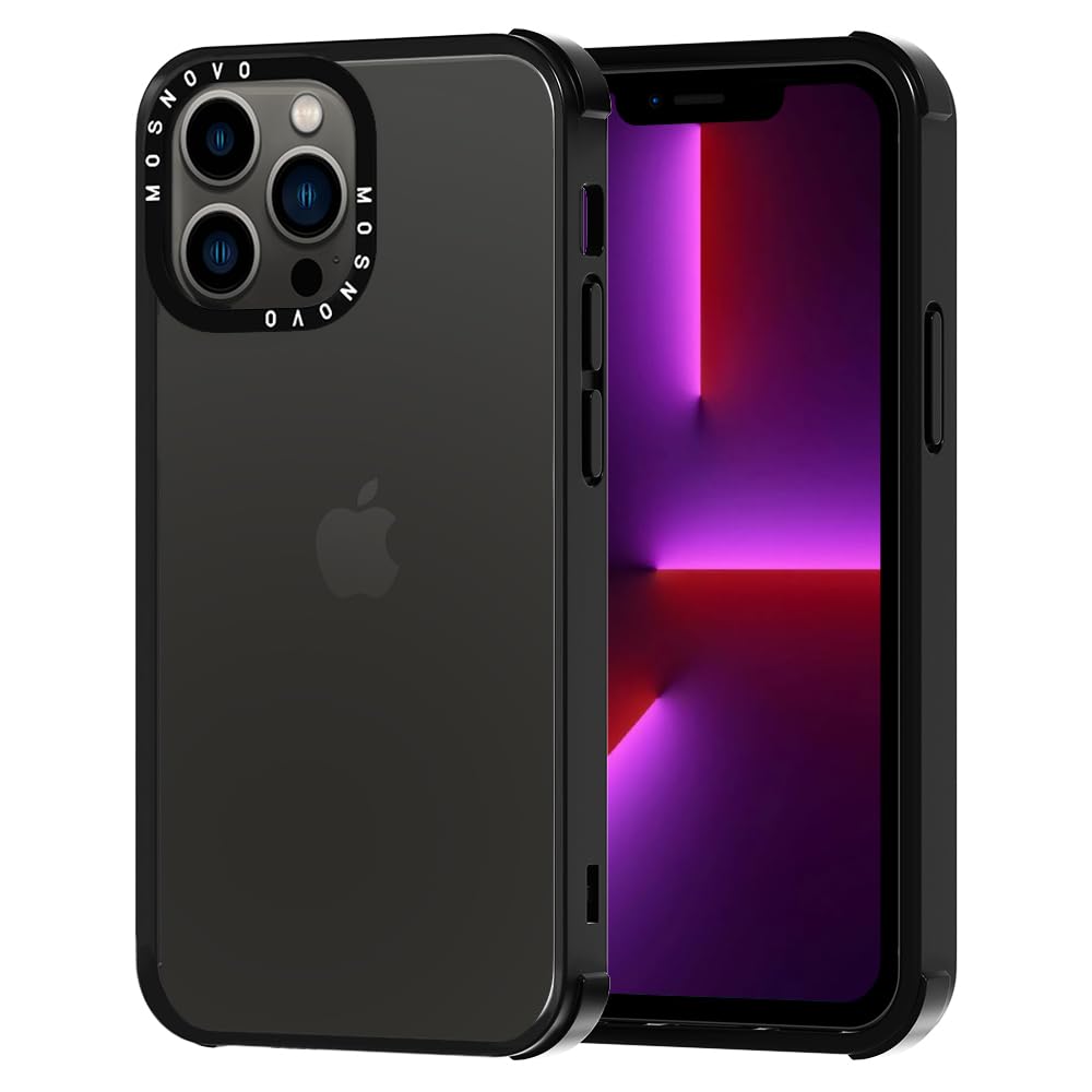 Mosnovo Case For Iphone 13 Pro, [Buffertech 6.6Ft Military Grade Drop Protection] [Anti Peel Off Tech] Clear Tpu Bumper Phone Ca