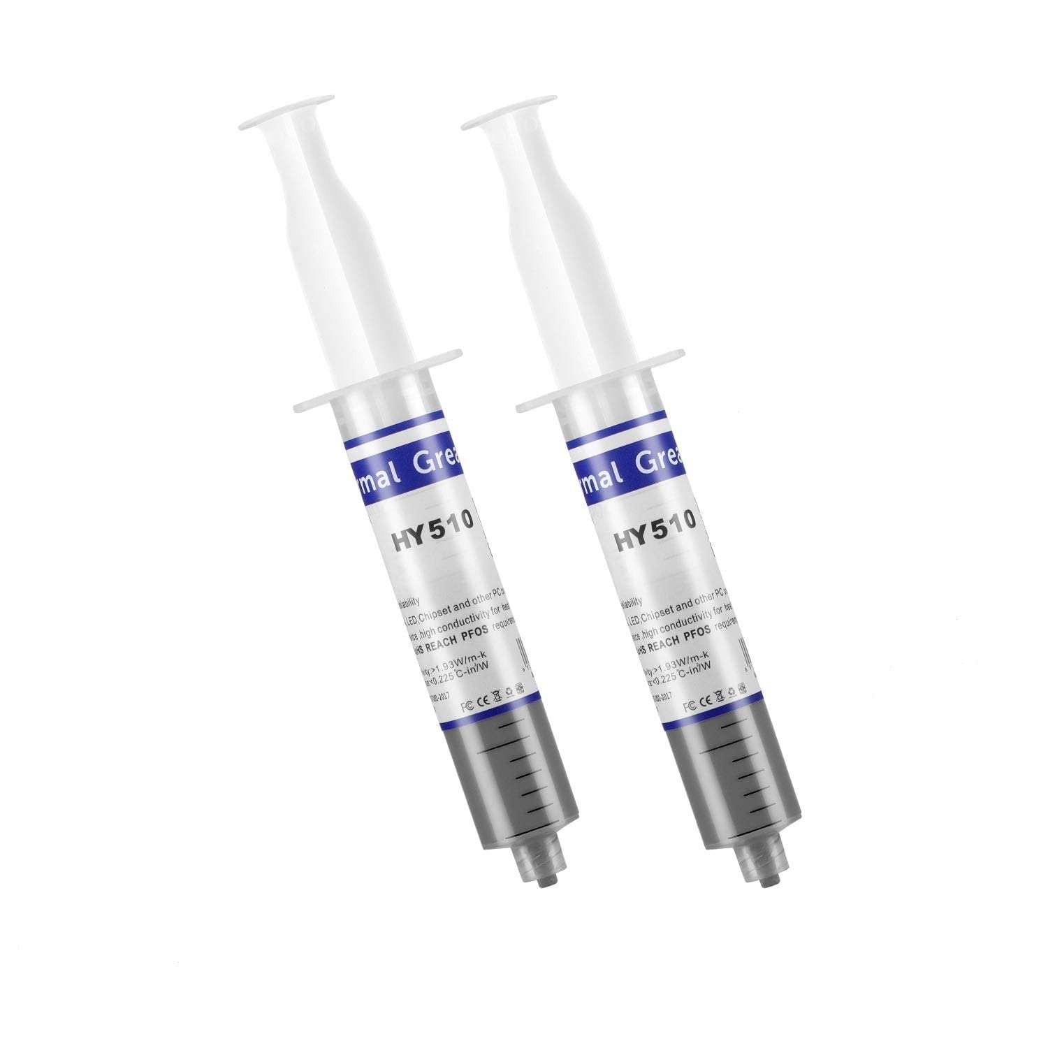 MoneyQiu HY510-50g (25g*2) Thermal Conductivity: >1.93W/m-k CPU Thermal heatsink Paste Silicone Grease Compound Non-Conductive f