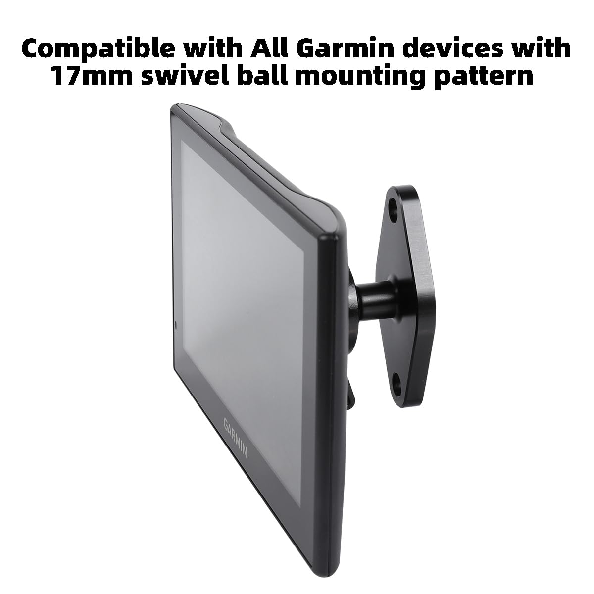 Aluminum Alloy Amps To 17Mm Ball Adapter, Drill Mount Ball Plate Base Meets Industry Standard Amps Hole Pattern,Compatible With