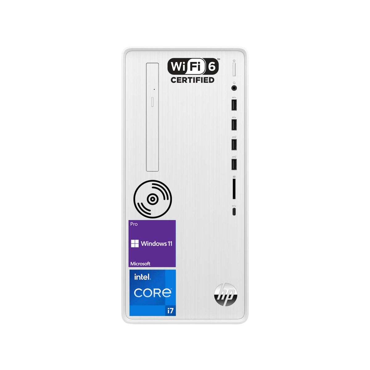Hp Pavilion Tower Business Desktop, Intel Core I7-12700 Processor, Intel Uhd Graphics 770, 64Gb Ram, 2Tb Ssd + 2Tb Hdd, Wi-Fi 6,