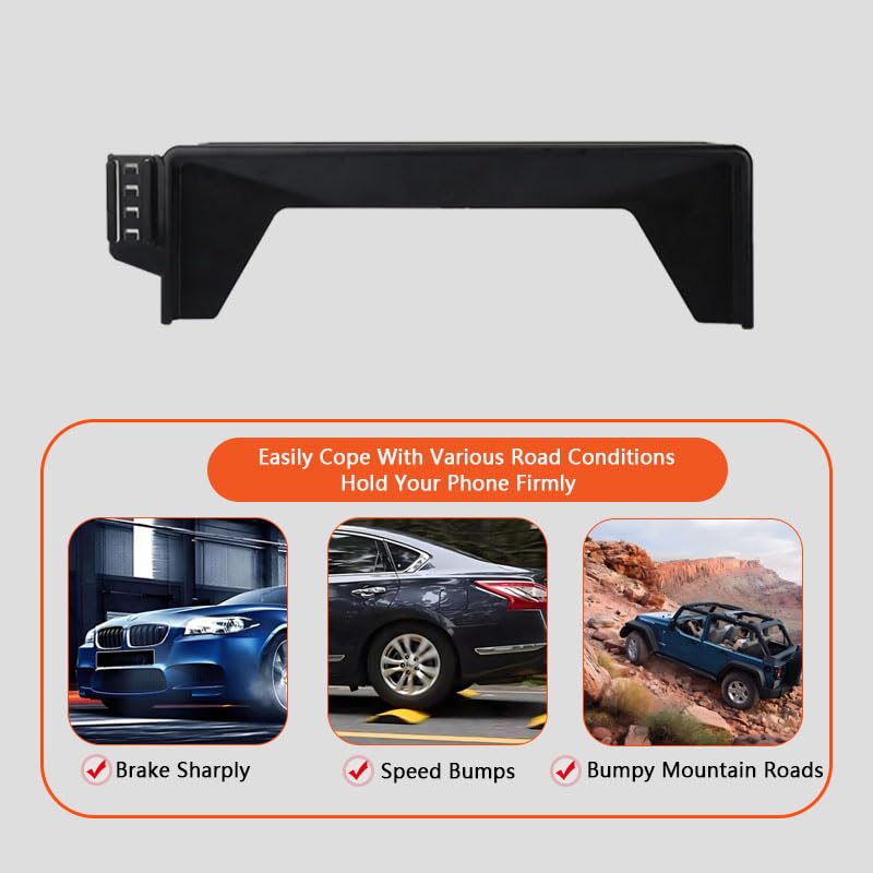 Juborre Car Phone Holder For 2019-2022 Toyota Chr C-Hr Accessories,Phone Mount With Dash Organizer For Chr With 8-Inch Screen,Ha