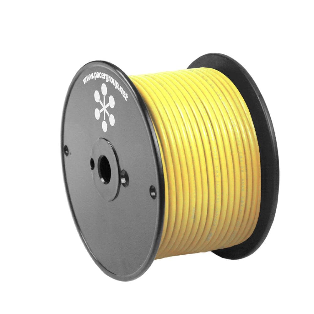 Pacer Yellow 18 Awg Primary Wire - 100&#39;,WBHDWB0CVZLXK5R