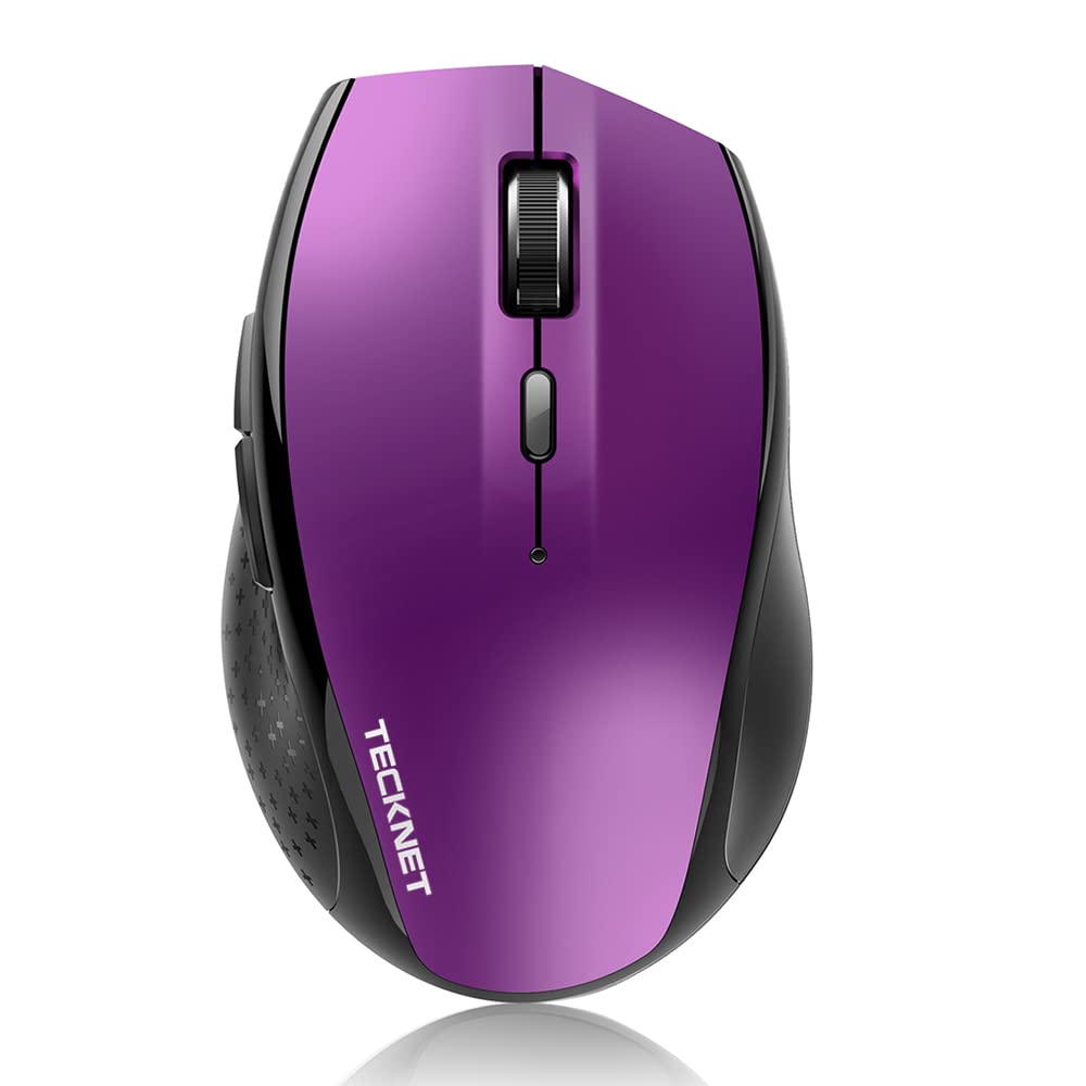 Tecknet Bluetooth Mouse, 3200 Dpi Wireless Mouse, 2-Year Battery Computer Mouse 6 Adjustable Dpi, 6 Buttons Compatible With Lapt