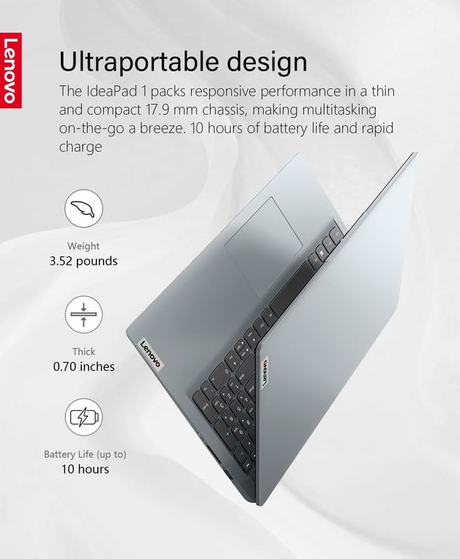 Lenovo 15 Laptop Ideapad For Student&Business, 15.6 Full Hd Touchscreen, Intel 6-Core I3-1215U, 16Gb Ram, 512Gb Pcie Ssd, Wi-F