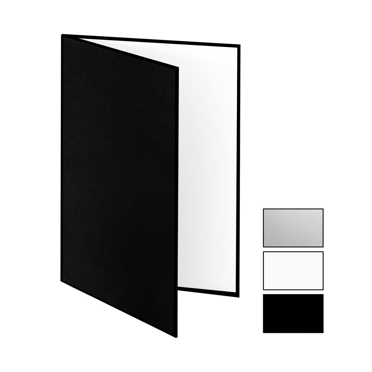 Meking 12'' X 8'' Light Reflector, 3 In 1 Photography Reflector Cardboard, Folding Light Diffuser Board For Food And Product Pho
