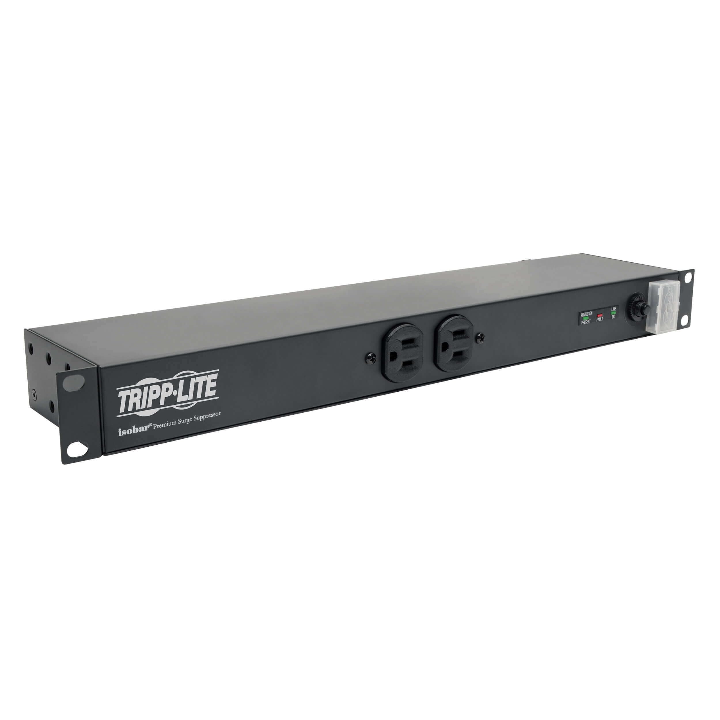 Tripp Lite Isobar Surge Protector Rackmount 12 Outlet 15' Cord Metal 1Urm Model Ibar12