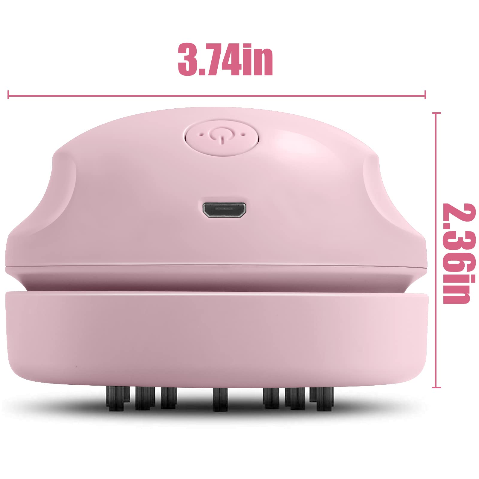 Prowithlin Portable Desktop Vacuum Cleaner, Usb Charging, Pink, Best For Cleaning Dust, Crumbs, Piano, Computer, Car Etc.