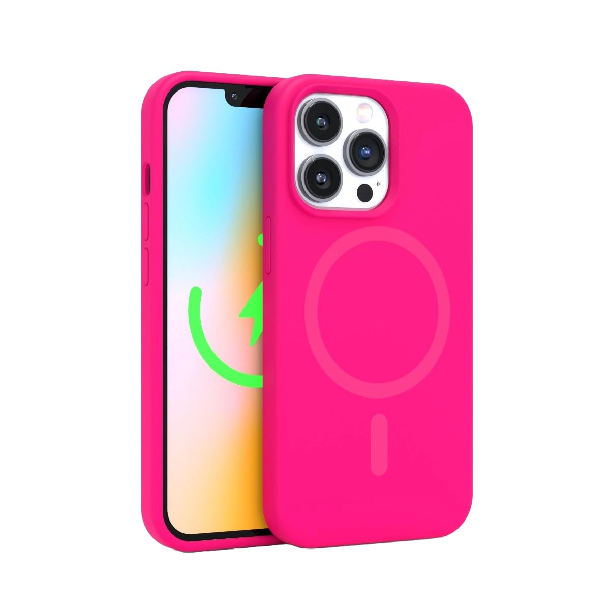 Felony Case   Iphone 13 Pro Case, Stylish Neon Pink Phone Cover, Compatible With Magsafe   360    Shockproof Protective Cases De