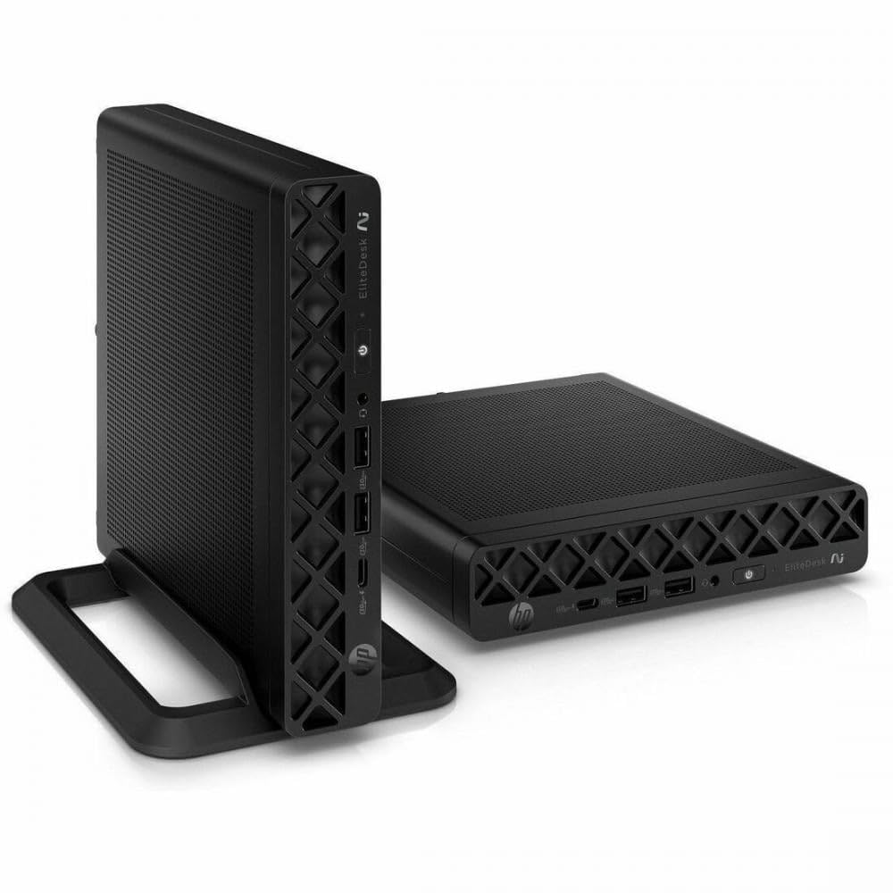 HP EliteDesk 8 G1a Desktop Computer - AMD Ryzen AI 7 350-16 GB - 512 GB SSD - Mini PC - Jack Black - AMD Chip - Windows 11 Pro -