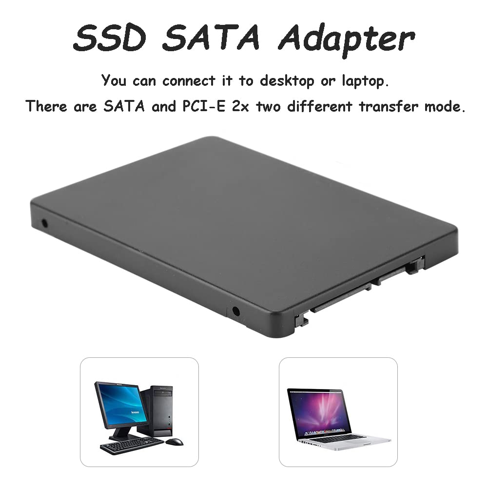 M.2 Ngff To 2.5Inch Sata 3.0 Adapter, M.2 Ssd To Sata Konverter, B+M Key/M Key Sata Based Ngff Ssd To Sata 3.0 Converter Card(Black)