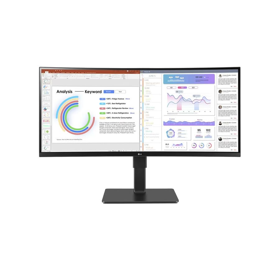 34'' Monitor 3440X1440 Ips 2.0|34'' Lg Monitor, 3440X1440, 21:9 Ips, Hdmi 2.0 (2), Dp 1.4, Usb Type C, Usb 3.0, Usb 2.0, Built I