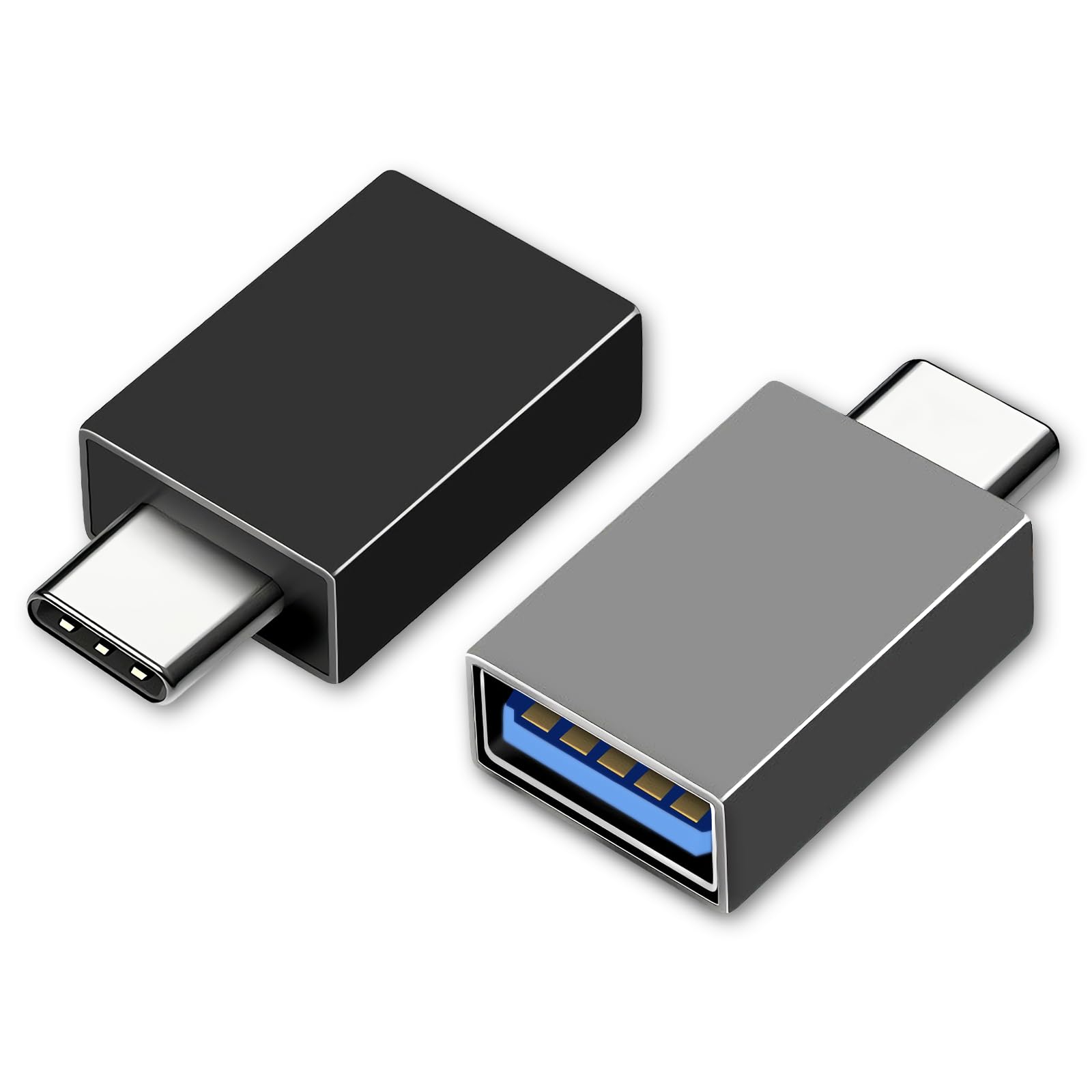 Henrety Usb C To Usb Adapter Usb C Male To Usb3.0 Female Otg Adapter Compatible With Macbook Air 2020/Macbook 12 Inch/Ipad Pro 2