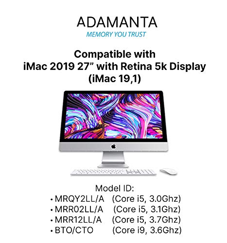 Adamanta 64Gb (2X32Gb) Memory Upgrade For 2020 Apple Imac 27'' W/Retina 5K Display, 2019 Apple Imac 27'' W/Retina 5K Display, 20