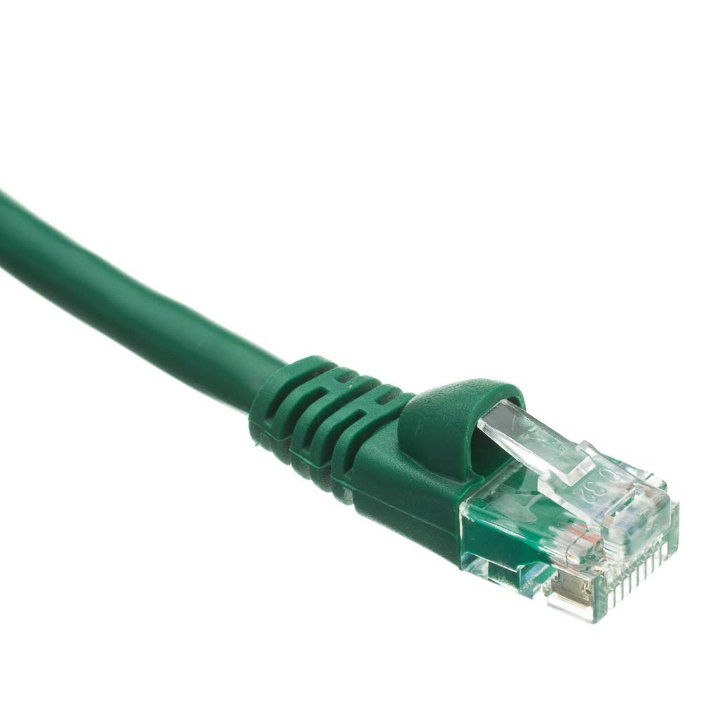 Cablewholesale 50 Foot Green Cat6A Ethernet Patch Cable, Snagless/Boot With Rj45 Connector, 500 Mhz, 24 Awg, Utp(Unshielded Twis