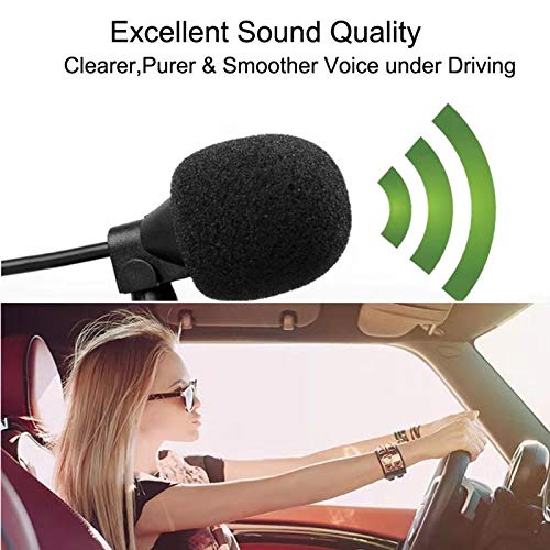 Nowth 3.5Mm Car Microphone With 9.85 Feet Cable External Assembly Mic For Vehicle Head Unit Bluetooth Enabled Stereo Radio Gps