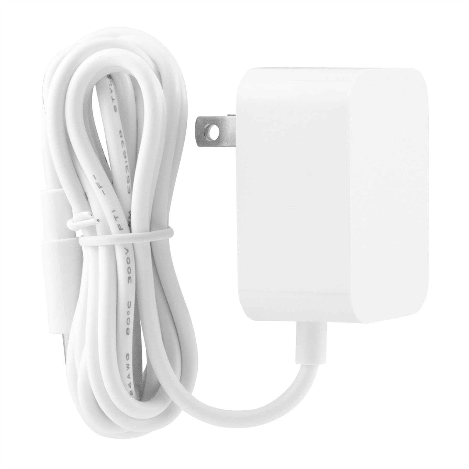 LEFXMOPHY Power Cord Compatible with Hippo Clock Night Light and Sleep Sounds Machine, Barrel Style White AC Adapter Supply Char