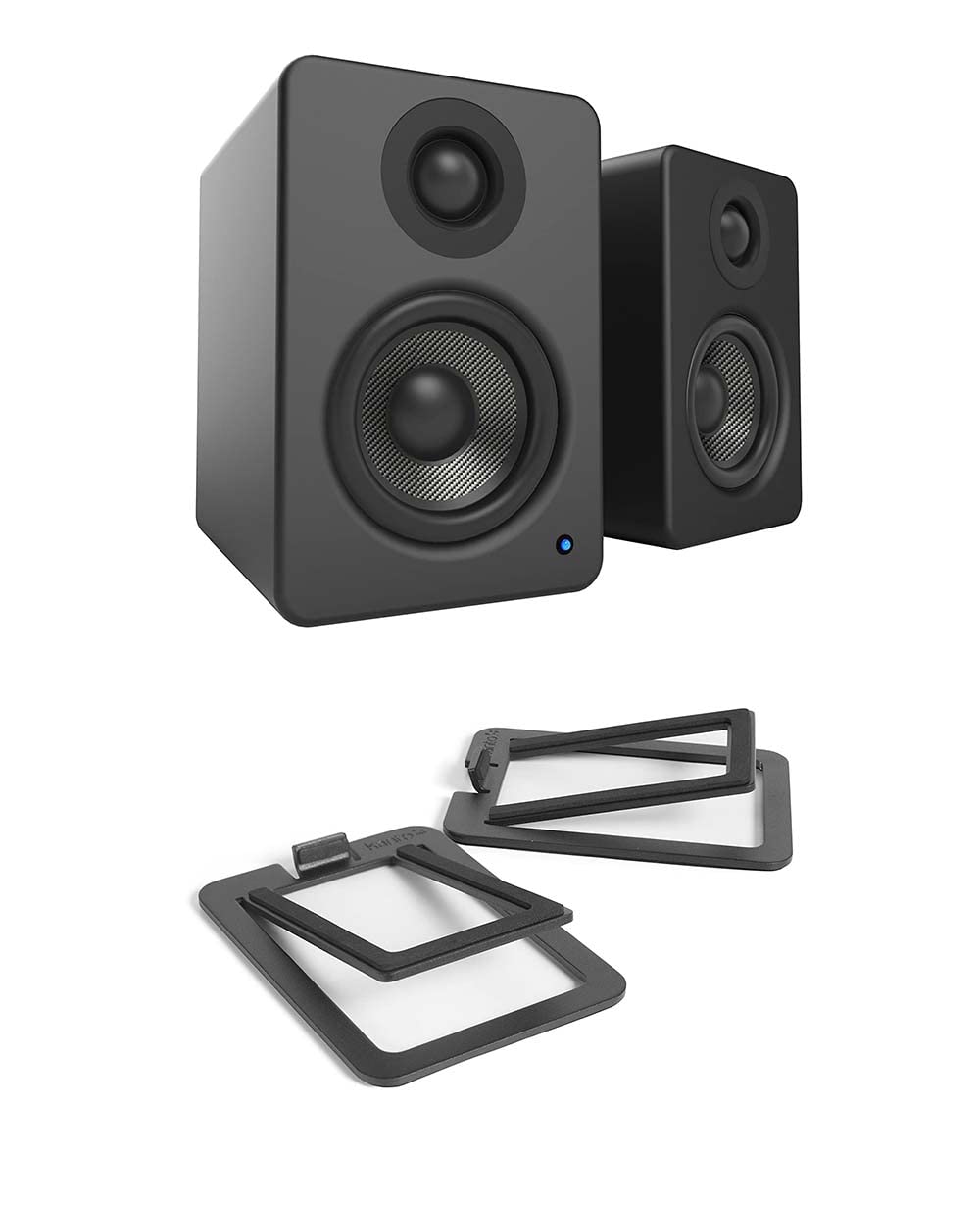 Kanto Yu2 Pc Gaming Desktop Speakers | 3'' Composite Drivers | 3/4'' Silk Dome Tweeter | Class D Amplifier | 100 Watts| Pair | M